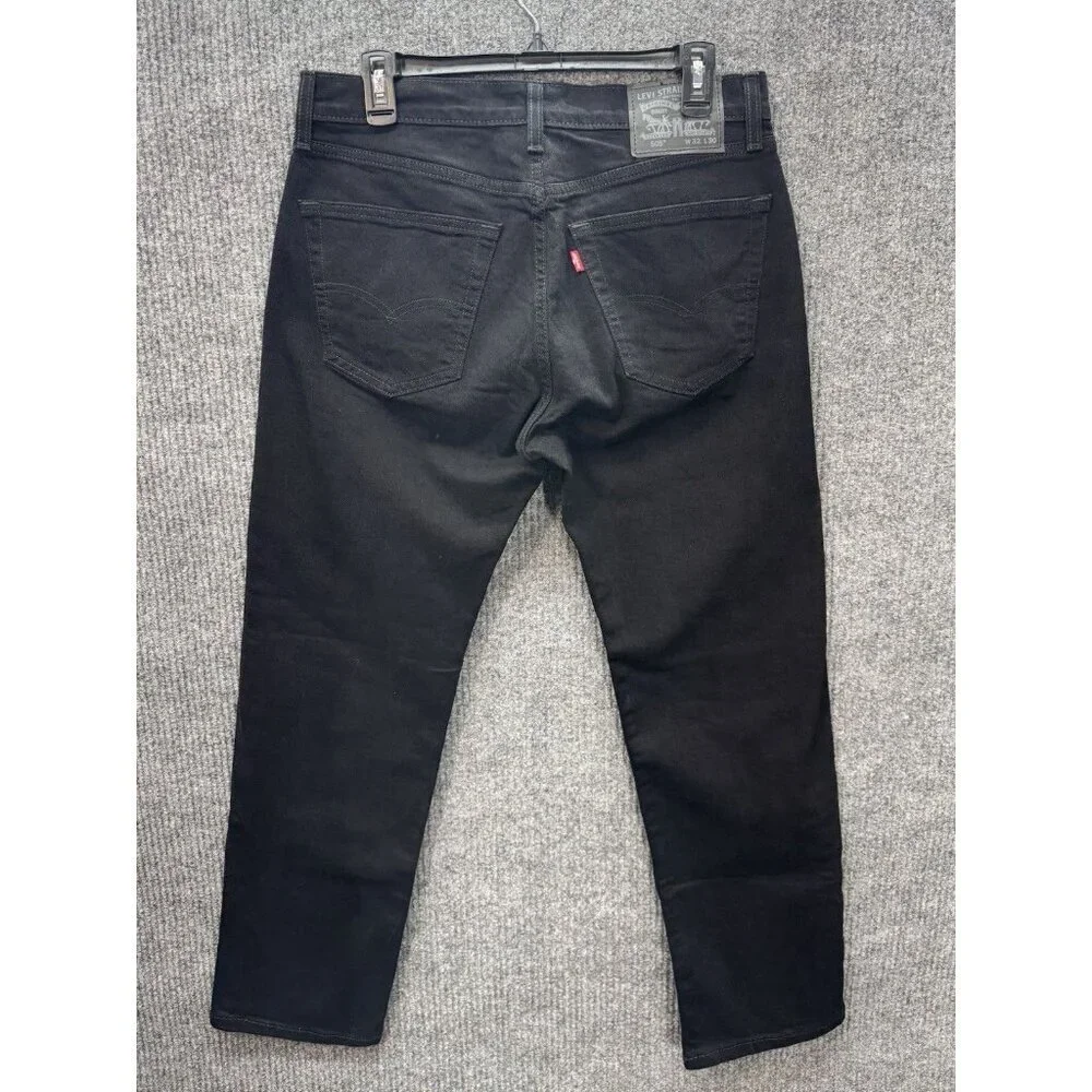 Levis 505 Jeans Men’s 32x30 Black Regular Straight Leg Denim Stretch Cotton